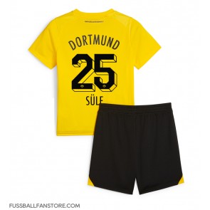Borussia Dortmund Niklas Sule #25 Replik Heimtrikot Kinder 2023-24 Kurzarm (+ Kurze Hosen)